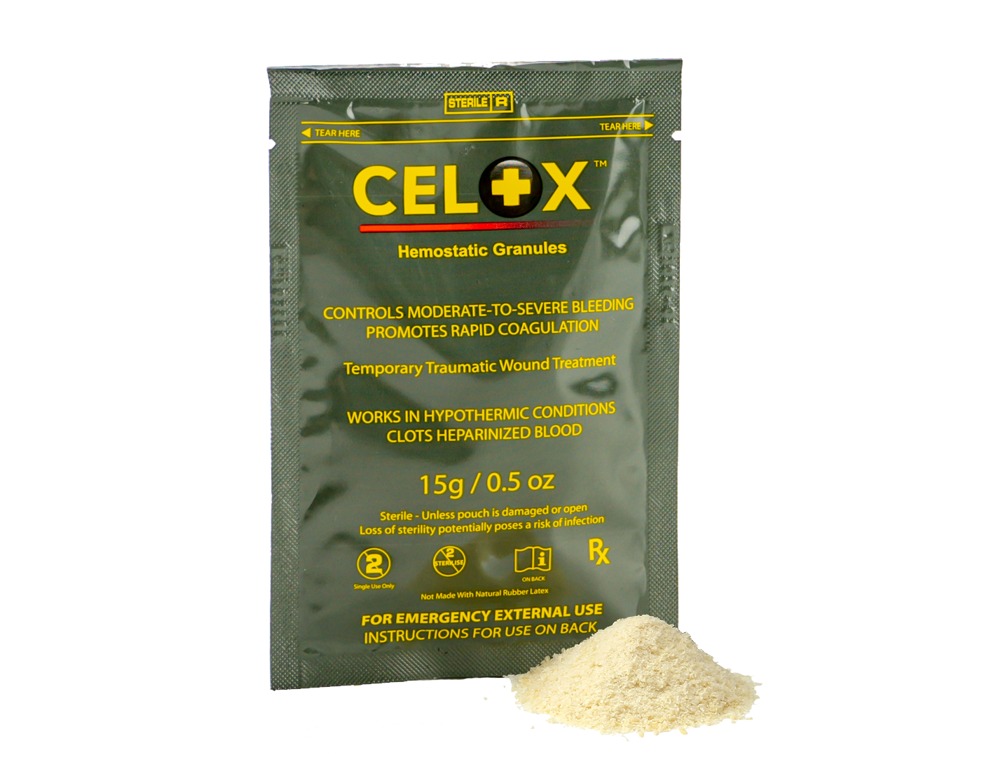Fast Shipping Green Certified Celox 15g Hemostatic Granules Good Store 