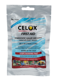 Stop Bleeding With Celox First Aid 5ft x 3in Hemostatic Gauze Roll