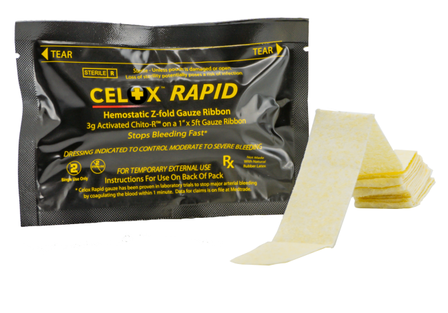 Hemostatic Gauze - Celox Rapid Ribon